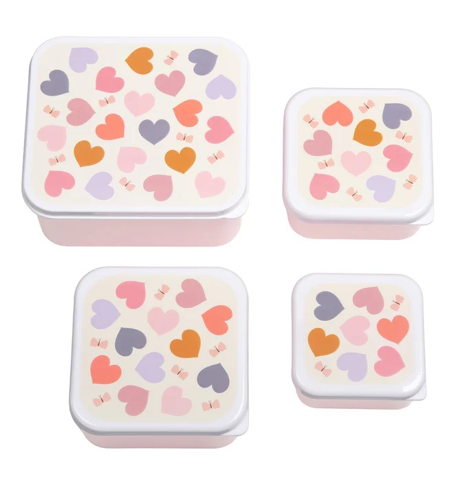 imgi_132_SBSEHE84-LR-1-Lunch-_-snack-box-set-Hearts Set de 4 cajitas para alimentos Corazón - A little Lovely Company - Imagen 1