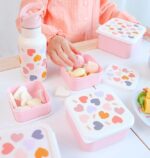 Set de 4 cajitas para alimentos Corazón - A little Lovely Company - Imagen 2