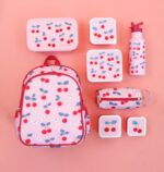 Mochila infantil  con bolsillo térmico cerezas - A Little Lovely Company - Imagen 3