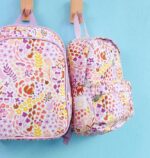 Mochila infantil  con bolsillo térmico flores - A Little Lovely Company - Imagen 5