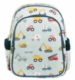 Mochila infantil  con bolsillo térmico vehículos- A Little Lovely Company - Imagen 5