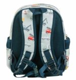 Mochila infantil  con bolsillo térmico vehículos- A Little Lovely Company - Imagen 4