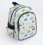 Mochila infantil  con bolsillo térmico vehículos- A Little Lovely Company - Imagen 6