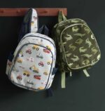 Mochila infantil  con bolsillo térmico vehículos- A Little Lovely Company - Imagen 3
