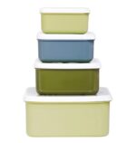 Set de 4 cajitas para alimentos Dinosaurios - A little Lovely Company - Imagen 4