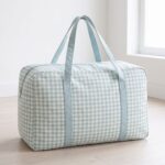 Bolsa maternal XL Vichy Verde Agua