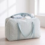 Bolsa maternal XL Vichy Verde Agua - Imagen 2