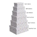 Pack de 6 Cajas de Cartón para Almacenaje Unicornios Azulado - Imagen 5
