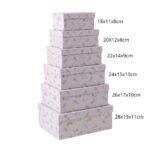 Pack de 6 Cajas de Cartón para Almacenaje Unicornios Rosado - Imagen 5