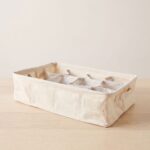 Organizador con 12 departamentos Crudo con topos beige - Imagen 7
