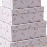 Pack de 6 Cajas de Cartón para Almacenaje Unicornios Rosado - Imagen 6