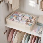 Organizador con 12 departamentos Crudo con topos beige - Imagen 5