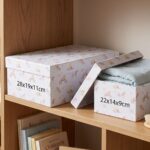 Pack de 6 Cajas de Cartón para Almacenaje Unicornios Azulado - Imagen 2