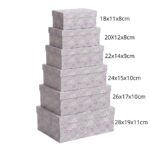 Pack de 6 Cajas de Cartón para Almacenaje Flores Lila - Imagen 8