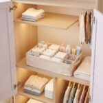 Organizador con 12 departamentos Crudo con topos beige - Imagen 3