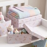 Pack de 6 Cajas de Cartón para Almacenaje Unicornios Rosado - Imagen 4
