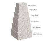 Pack de 6 Cajas de Cartón para Almacenaje Ovejitas Gris - Imagen 7