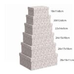 Pack de 6 Cajas de Cartón para Almacenaje Ovejitas Rosado - Imagen 5