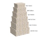 Pack de 6 Cajas de Cartón para Almacenaje Safari Beige - Imagen 7