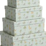 Pack de 6 Cajas de Cartón para Almacenaje Safari Verde - Imagen 6