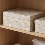 Pack de 6 Cajas de Cartón para Almacenaje Flores Verde - Imagen 4