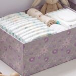 Pack de 6 Cajas de Cartón para Almacenaje Flores Lila - Imagen 7