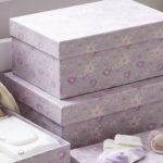 Pack de 6 Cajas de Cartón para Almacenaje Flores Lila - Imagen 5