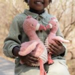 Peluche flamenco 17cm. safari friends-Little Dutch - Imagen 2
