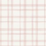 Papel pintado infantil cuadros rosa