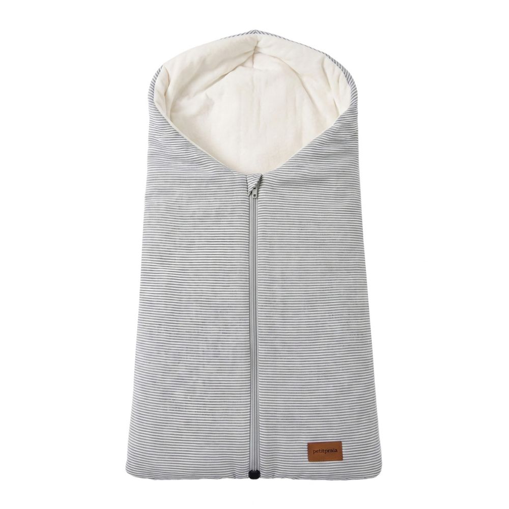 Diseño sin título (45) Saco para capazo Mimo lino stripes - Imagen 1
