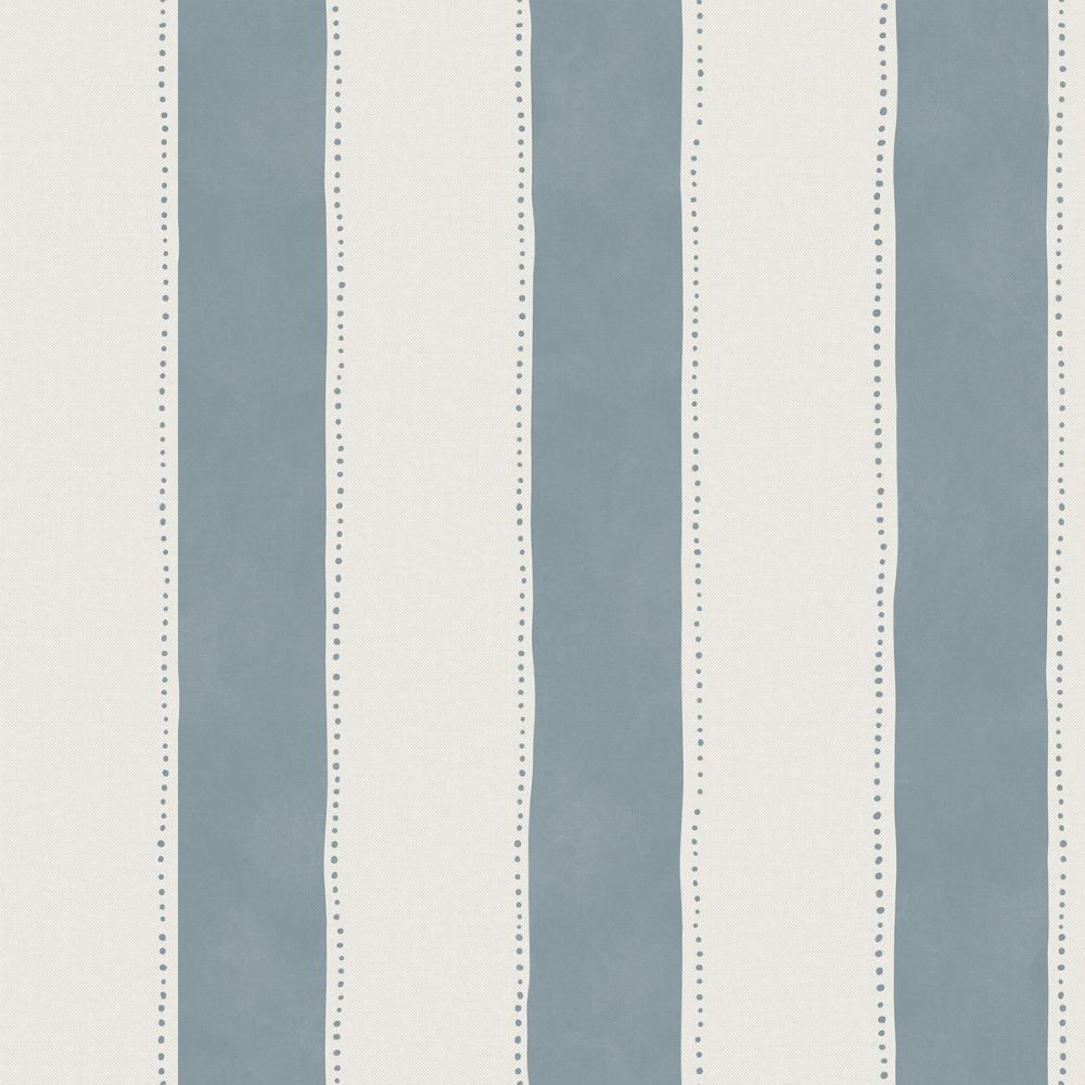 Diseño sin título (54) Papel pintado infantil rayas anchas azul marino - Imagen 1