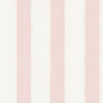 Papel pintado infantil rayas anchas rosa