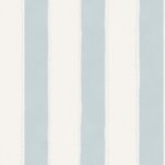 Papel pintado infantil rayas anchas azul