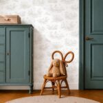 Papel pintado infantil animales del bosque gris - Imagen 2
